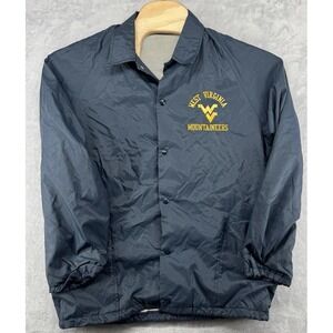 Vintage Windjammer West Virginia University Mountaineers Jacket Blue Size‎ M-L